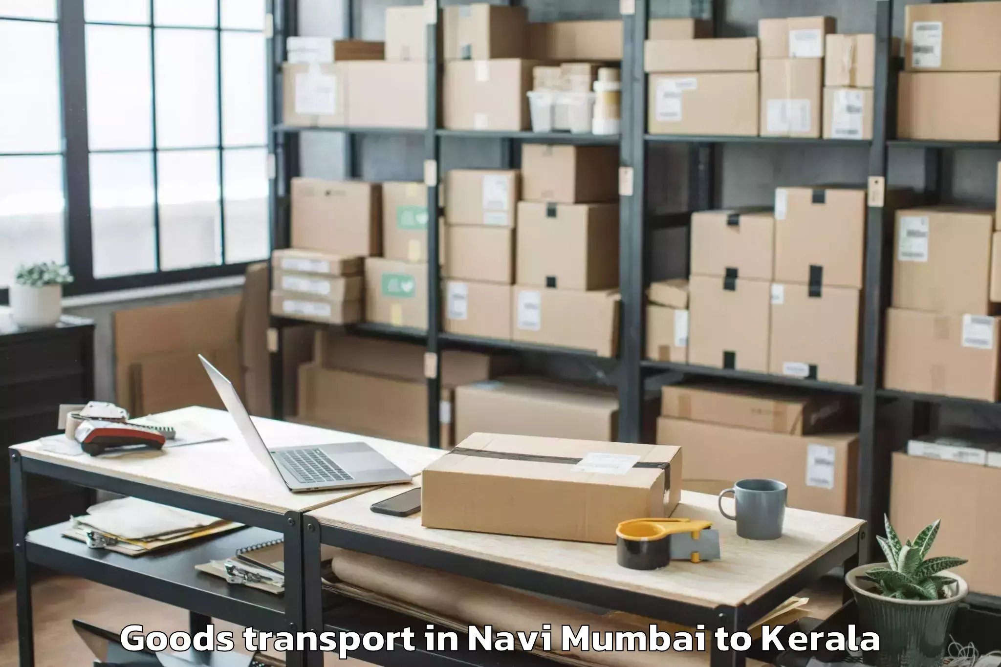 Hassle-Free Navi Mumbai to Ottappalam Goods Transport